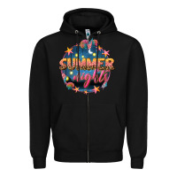 Black summer nights Zipper Hoodie - texasbilliewilder