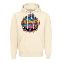 Sandshell summer nights Zipper Hoodie - texasbilliewilder