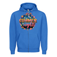 True Royal summer nights Zipper Hoodie - texasbilliewilder