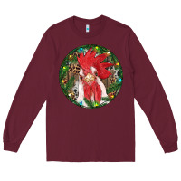Burgundy Roaster Christmas Long Sleeve Tee - RanaPortraitStore