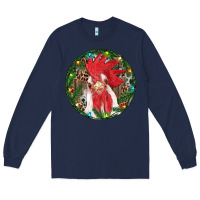 Navy Roaster Christmas Long Sleeve Tee - RanaPortraitStore