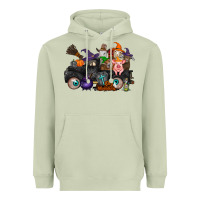 Matcha halloween farm animals truck Heavyweight Hoodie - RacoonDesign