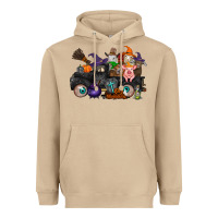 Mushroom halloween farm animals truck Heavyweight Hoodie - RacoonDesign