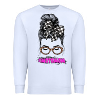 White motomom Premium Sweatshirt - JahusDesignShop