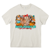 Cream Moo Pumpkin Get Out The Way Heavy Core Tee - CowhideDigitalArt