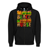 Black proud black educated nurse Zipper Hoodie - Zillion Design Studio