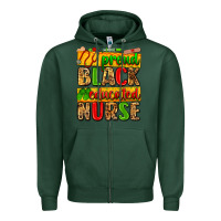 Sports Green proud black educated nurse Zipper Hoodie - Zillion Design Studio