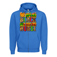 True Royal proud black educated nurse Zipper Hoodie - Zillion Design Studio