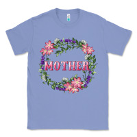Colony Blue mother with floral wreath Classic Tee - RanaPortraitStore