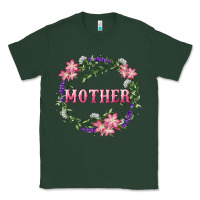 Sports Green mother with floral wreath Classic Tee - RanaPortraitStore