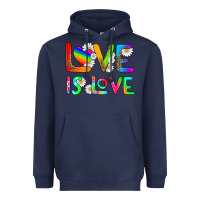 Navy love is love Heavyweight Hoodie - HRA Design Shop