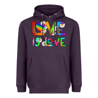 Plum love is love Heavyweight Hoodie - HRA Design Shop