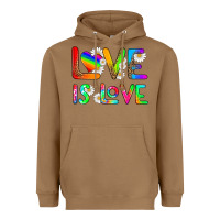 Toasted Coconut love is love Heavyweight Hoodie - HRA Design Shop