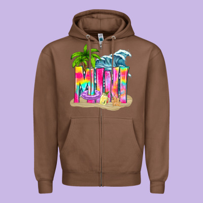 Summer Mini Zipper Hoodie Designed By Texasbilliewilder