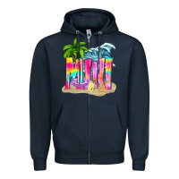 Navy summer mini Zipper Hoodie - texasbilliewilder