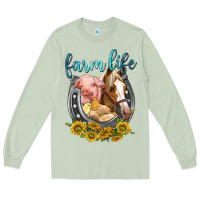 Chicken Pig Horse Farm Life Long Sleeve Tee | Teevron
