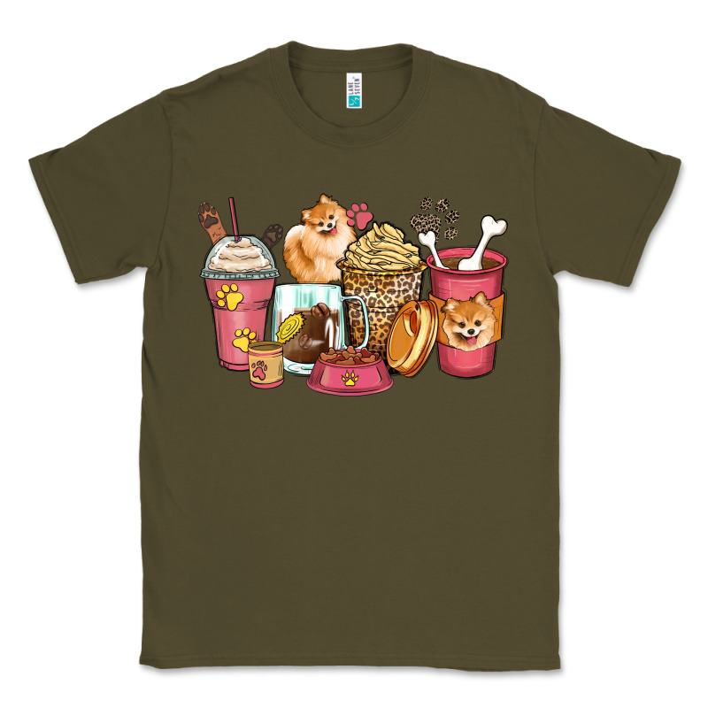 Pomeranian Coffee Cups Classic Tee by Zillion Design Studio | Teevron