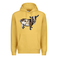 Antique Gold Nigerian Dwarf Goat Premium Hoodie - LillyAllenDesigns
