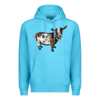Ocean Blue Nigerian Dwarf Goat Premium Hoodie - LillyAllenDesigns