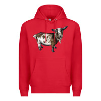 Red Nigerian Dwarf Goat Premium Hoodie - LillyAllenDesigns