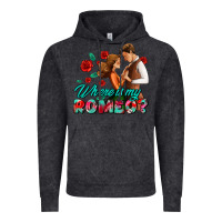 Vintage Black where is my romeo Vintage Hoodie - AdoDesignShop