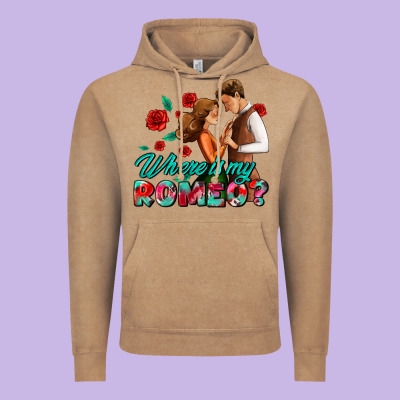 Where Is My Romeo Vintage Hoodie Designed By Adodesignshop