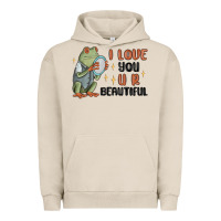 Pigment French Oak i love you u r beautiful frog Urban Hoodie - MaliasSmallBusiness