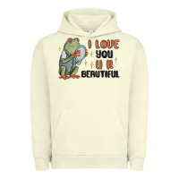 Pigment Pistachio i love you u r beautiful frog Urban Hoodie - MaliasSmallBusiness