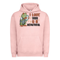 Pigment Salmon i love you u r beautiful frog Urban Hoodie - MaliasSmallBusiness