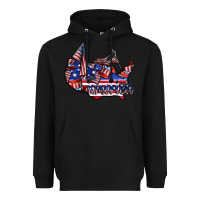 Black america Heavyweight Hoodie - CowhideDigitalArt