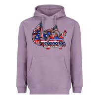 Lavender america Heavyweight Hoodie - CowhideDigitalArt