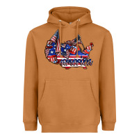 Meerkat america Heavyweight Hoodie - CowhideDigitalArt