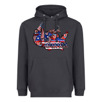 Smoke america Heavyweight Hoodie - CowhideDigitalArt