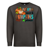 Smoke autumn leaves pumpkin please Premium Sweatshirt - AdoDesignShop