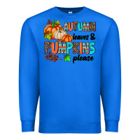 True Royal autumn leaves pumpkin please Premium Sweatshirt - AdoDesignShop