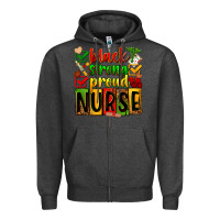 Charcoal Heather black strong proud nurse Zipper Hoodie - Zillion Design Studio