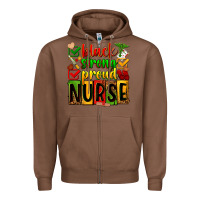 Chestnut black strong proud nurse Zipper Hoodie - Zillion Design Studio