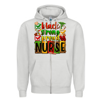 Dove Grey black strong proud nurse Zipper Hoodie - Zillion Design Studio