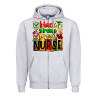Heather Grey black strong proud nurse Zipper Hoodie - Zillion Design Studio