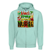 Seafoam black strong proud nurse Zipper Hoodie - Zillion Design Studio