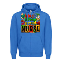True Royal black strong proud nurse Zipper Hoodie - Zillion Design Studio