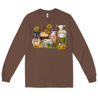 Chestnut coffee cups goats Long Sleeve Tee - texasbilliewilder