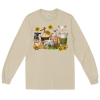 Mushroom coffee cups goats Long Sleeve Tee - texasbilliewilder