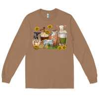 Toasted Coconut coffee cups goats Long Sleeve Tee - texasbilliewilder