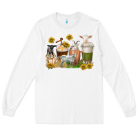 White coffee cups goats Long Sleeve Tee - texasbilliewilder