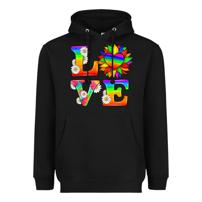 Love And Sunflower Heavyweight Hoodie by HRA Design Shop | Teevron