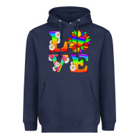 Navy love and sunflower Heavyweight Hoodie - HRA Design Shop