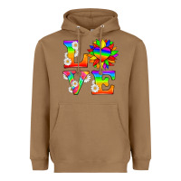 Toasted Coconut love and sunflower Heavyweight Hoodie - HRA Design Shop