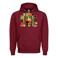 Burgundy summer tx Zipper Hoodie - texasbilliewilder