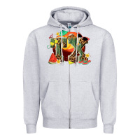 Heather Grey summer tx Zipper Hoodie - texasbilliewilder